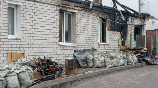 Professional Fire Damage Removal technician working in Dublin, VA